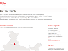 Tablet Screenshot of ogilvyindia.com